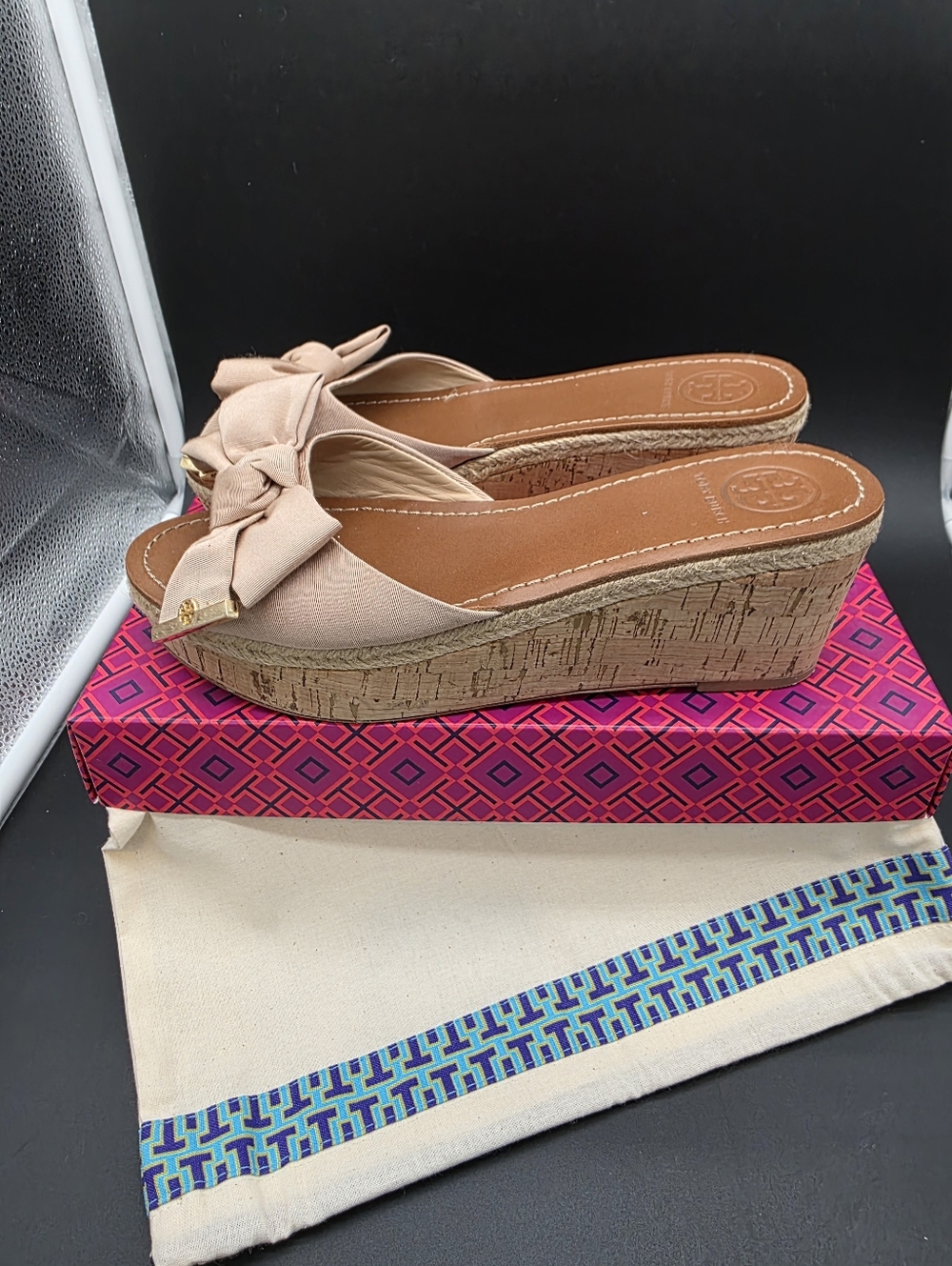 IOB TORY BURCH CAMILLIA PINK BLUSH SANDAL SZ 9